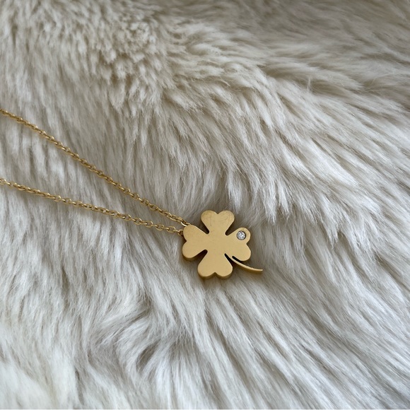 Lucky Stainless Steel Necklace in Gold or Silver. - Picture 3 of 6